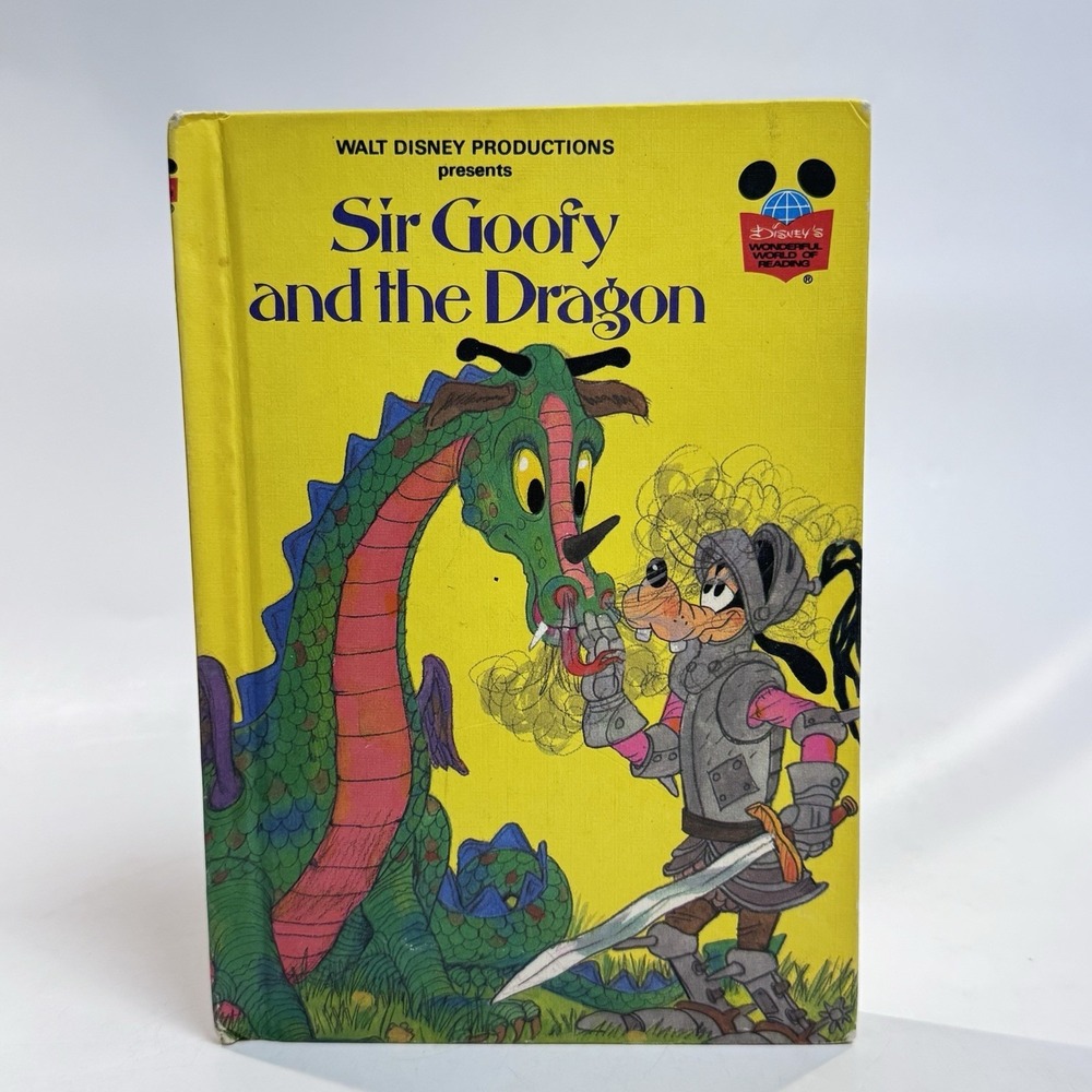 1983 Walt Disney Productions Presents Sir Goofy and the Dragon HC VGC